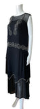 Great 1920’s Silk Chiffon Beaded Dress