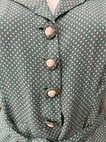 Great 1940’s Utility Polka Dot Dress