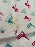 Vintage Festival of Britain Novelty Print Scarf 1951