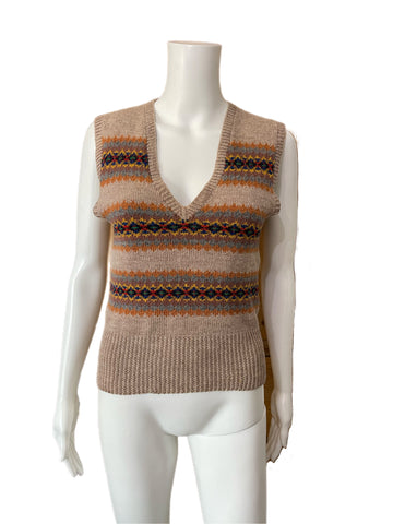 Fantastic Original 1940’s Fair Isle Tank Top